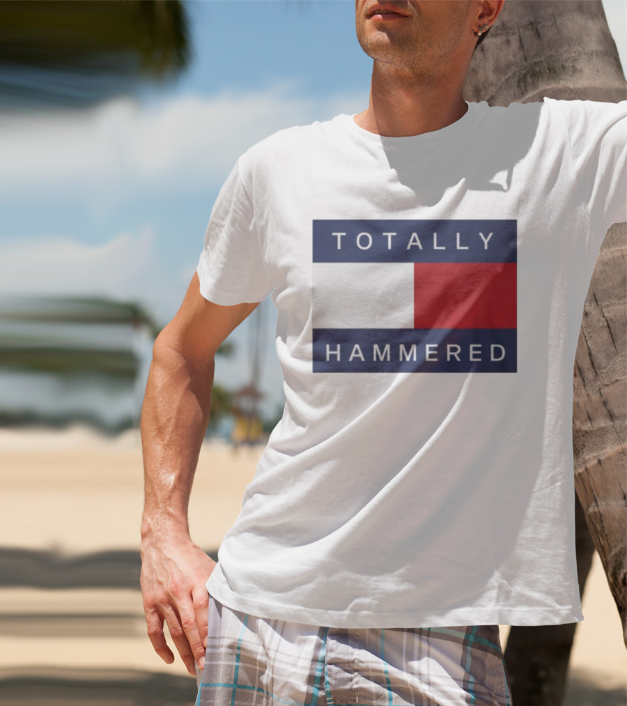 Totally Hammered Nautical Flag Parody T-Shirt