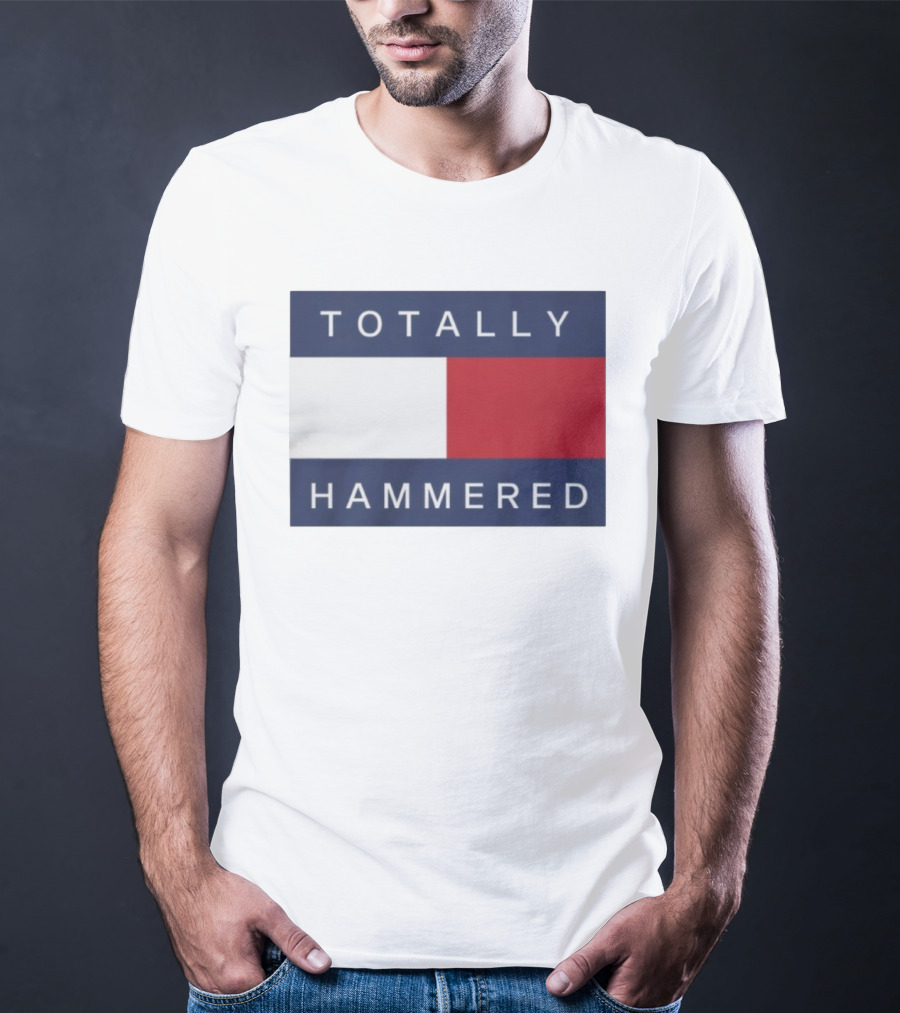 Totally Hammered Nautical Flag Parody T-Shirt