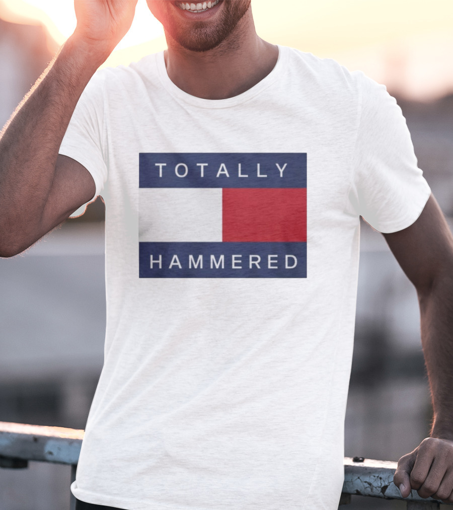 Totally Hammered Nautical Flag Parody T-Shirt