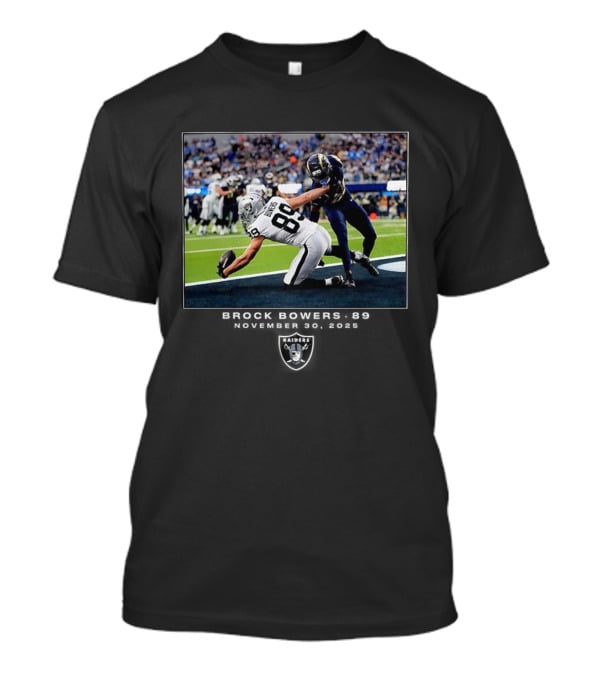 Brock Bowers Number 89 Las Vegas Raiders NFL December Moment T-Shirt