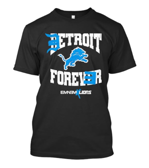 Detroit Forever Detroit Lions Eminem Collaboration T-Shirt