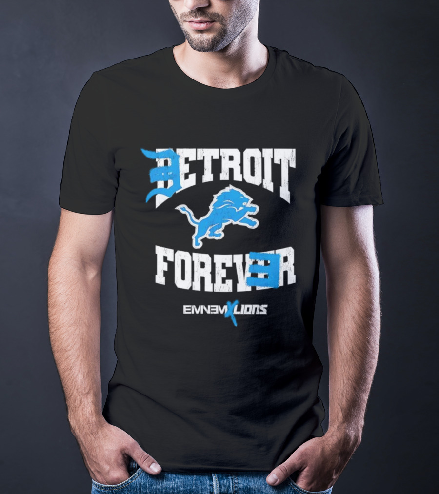 Detroit Forever Detroit Lions Eminem Collaboration T-Shirt