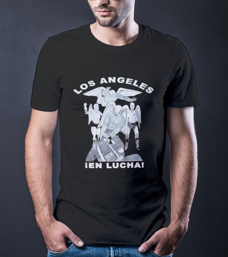 Los Angeles Lucha Libre Wrestlers Angel Wings ¡En Lucha! T-Shirt