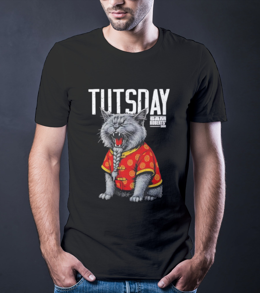 Tutsday Sam Roberts Show Cat Chinese Outfit T-Shirt