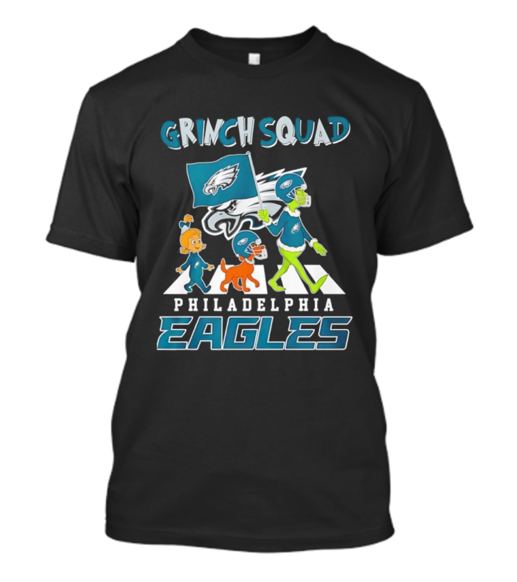 Grinch Squad Philadelphia Eagles Family Walk T-Shirt