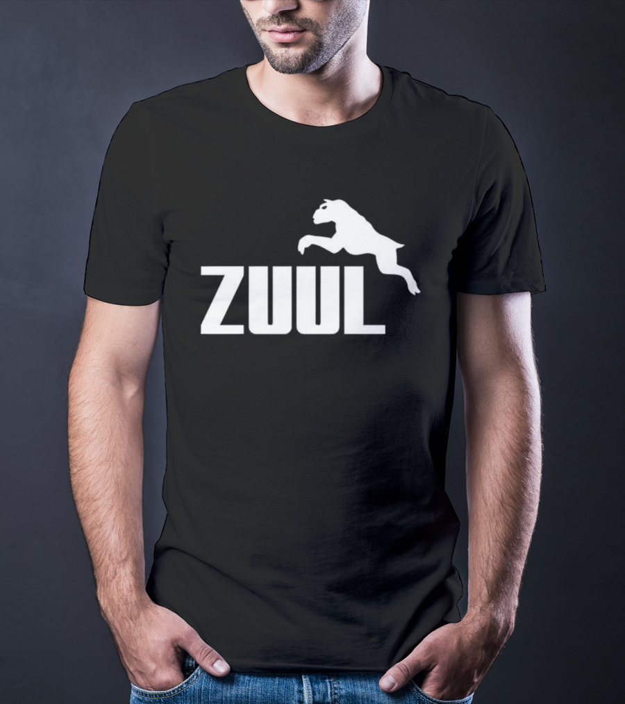 Zuul Ghostbusters Jumping Dog Parody T-Shirt
