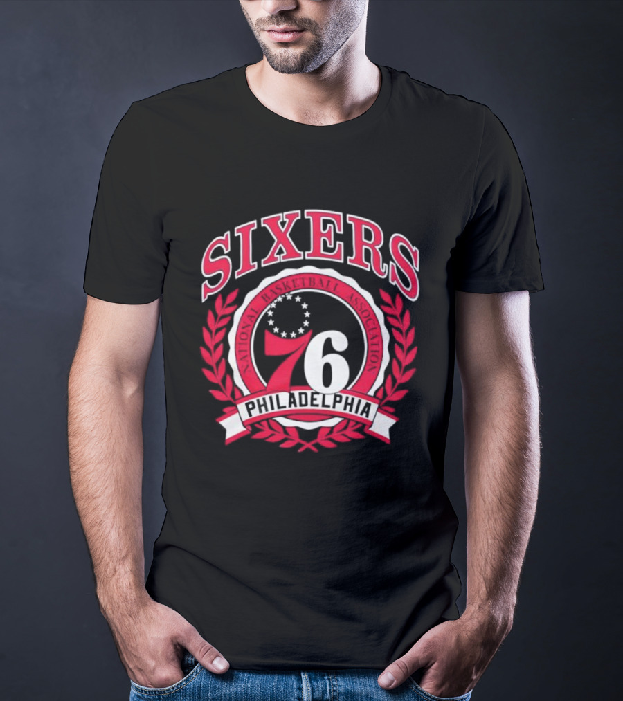 Philadelphia 76 Sixers Basketball Crest T-Shirt