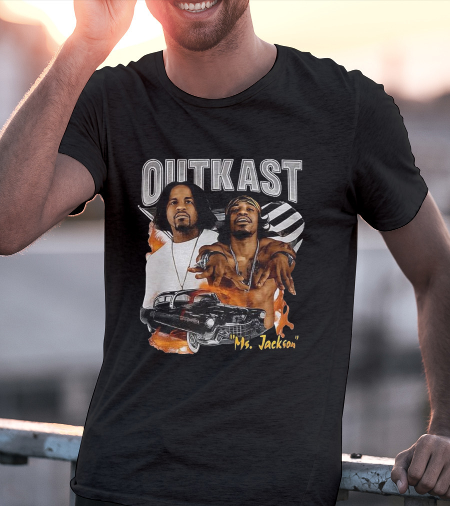 Outkast Ms. Jackson Classic Car Music Icon Tribute T-Shirt