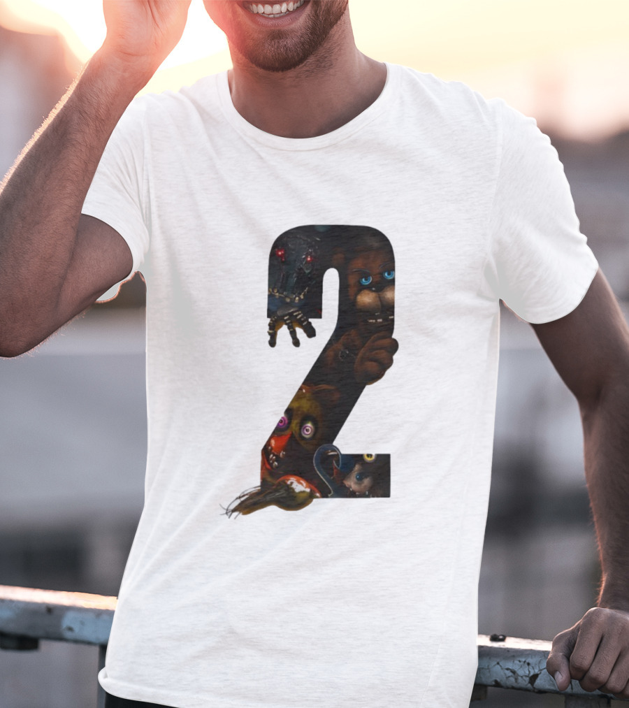 Five Nights At Freddy's 2 Character Collage Animatronics T-Shirt