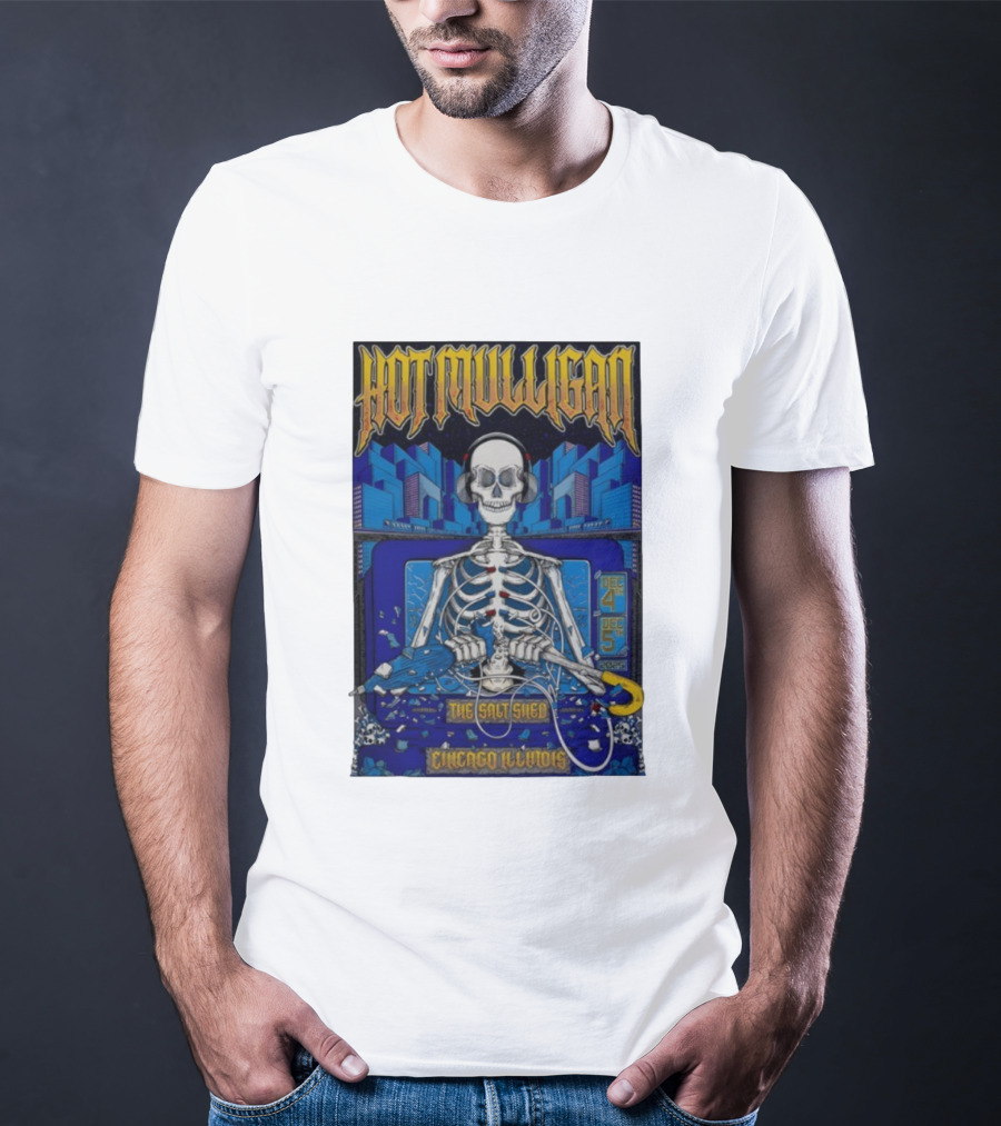 Hot Mulligan Skeleton Concert Salt Shed Chicago IL Dec 4-5 2025 T-Shirt