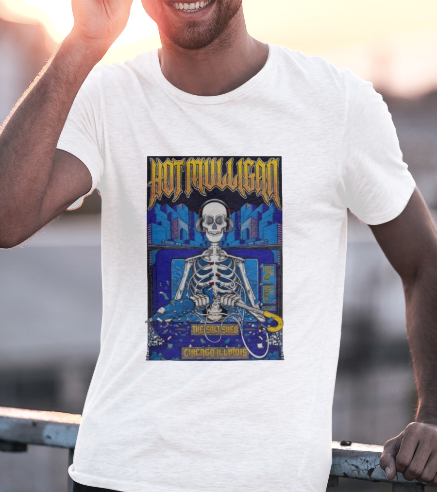 Hot Mulligan Skeleton Concert Salt Shed Chicago IL Dec 4-5 2025 T-Shirt