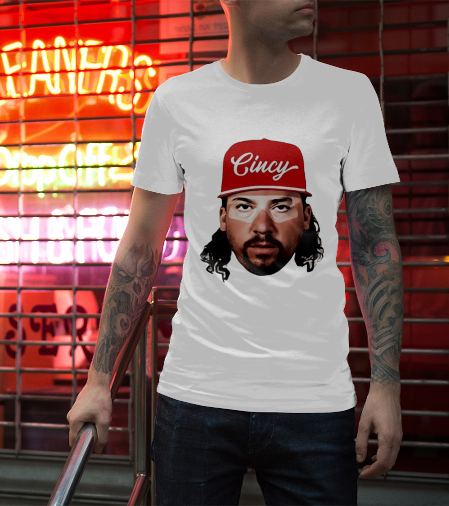 Kenny Powers Cincy Red Cap Character Portrait T-Shirt