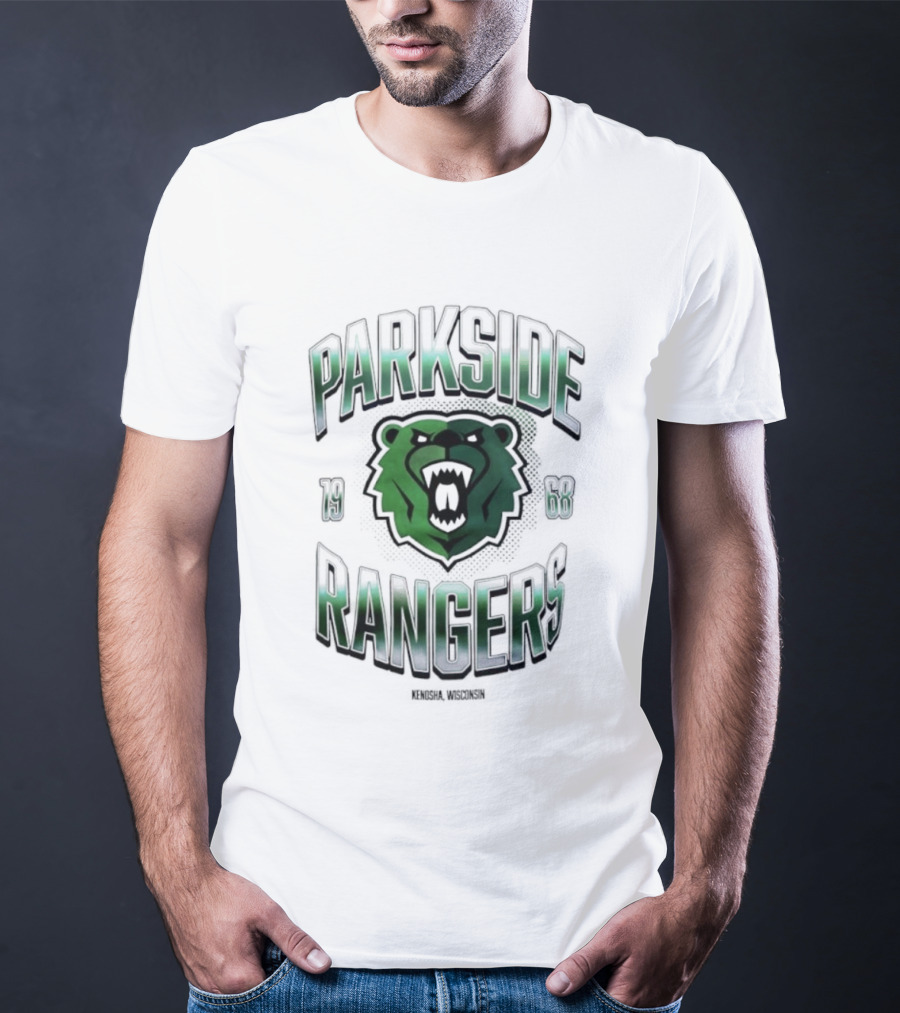 Parkside Rangers Kenosha Wisconsin 1968 Bear Emblem T-Shirt