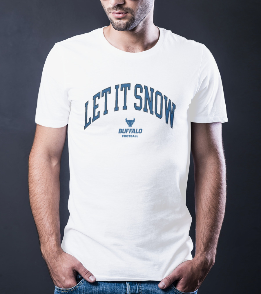 Let It Snow Buffalo Bulls Football Victor Snow T-Shirt