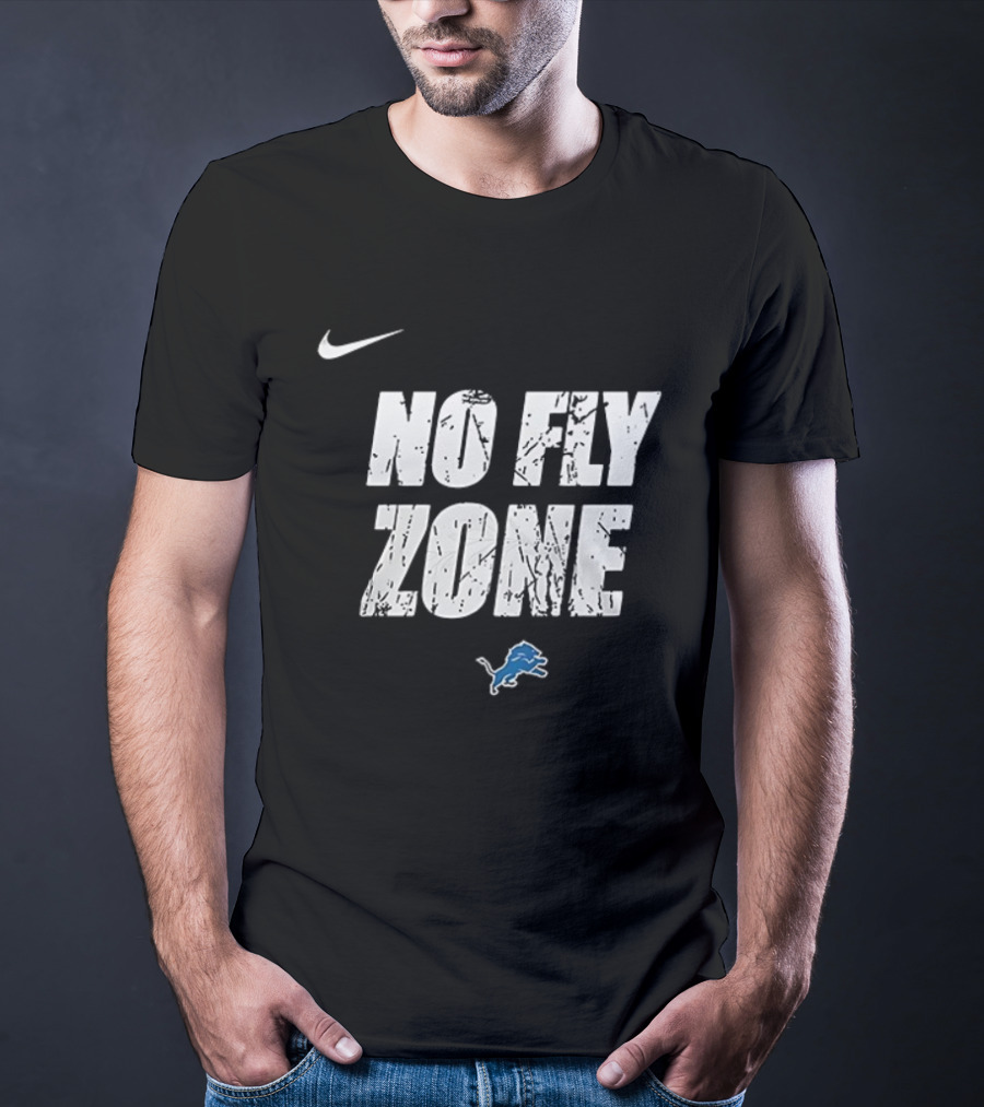 Nike Detroit Lions No Fly Zone Dan Campbell T-Shirt