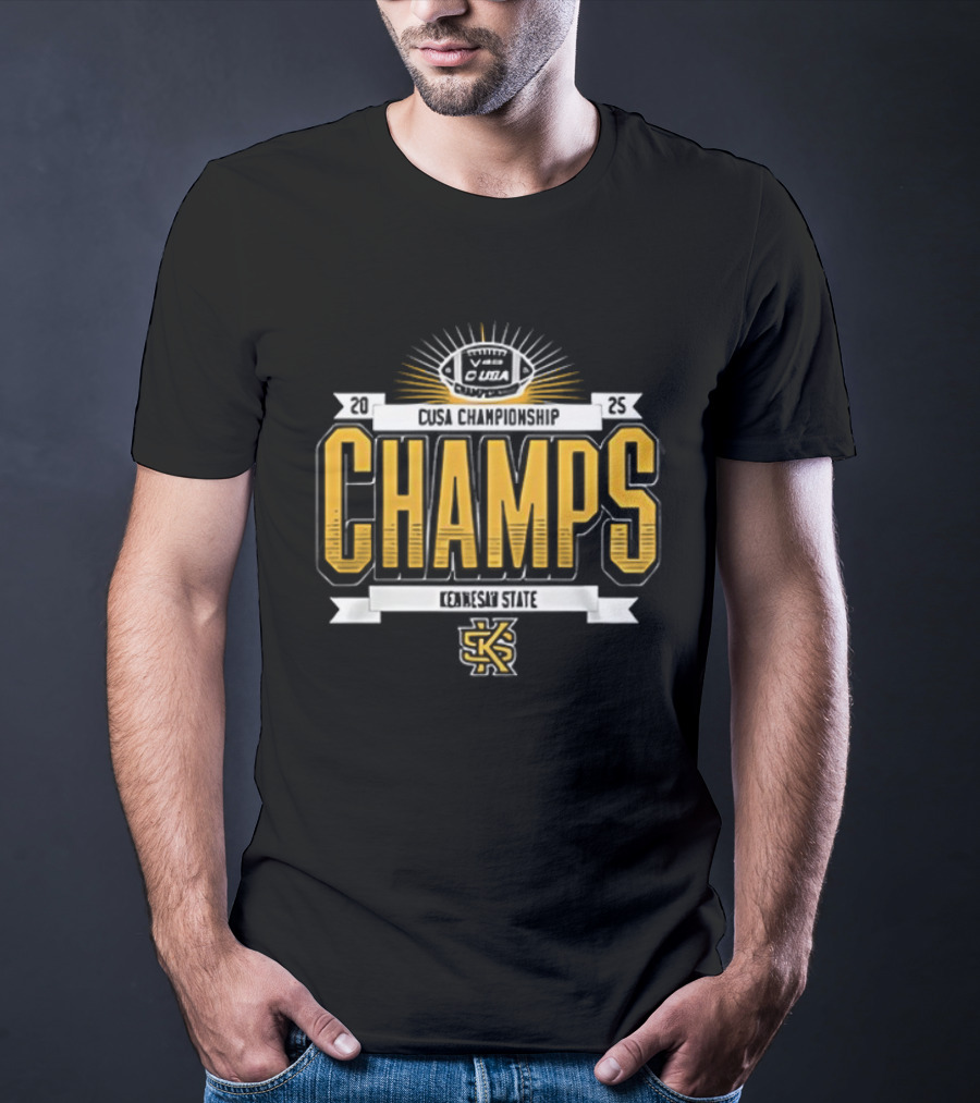 Kennesaw State University Owls CUSA Champions Victory T-Shirt