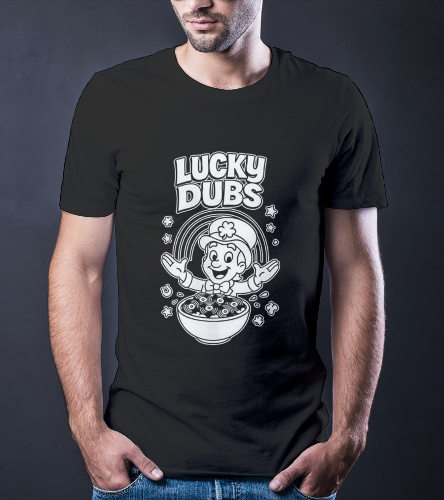 Lucky Dubs Cereal Bowl Rainbow Fun Toddler Character T-Shirt