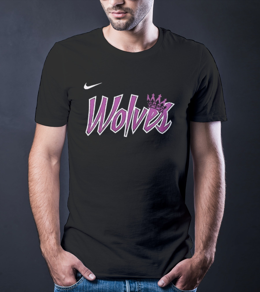 Nike Wolves Purple Crown Minnesota Timberwolves T-Shirt