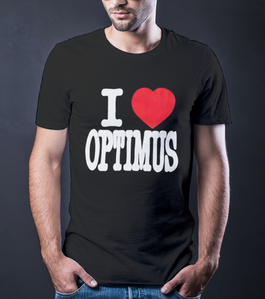 I Heart Optimus Bold Statement T-Shirt