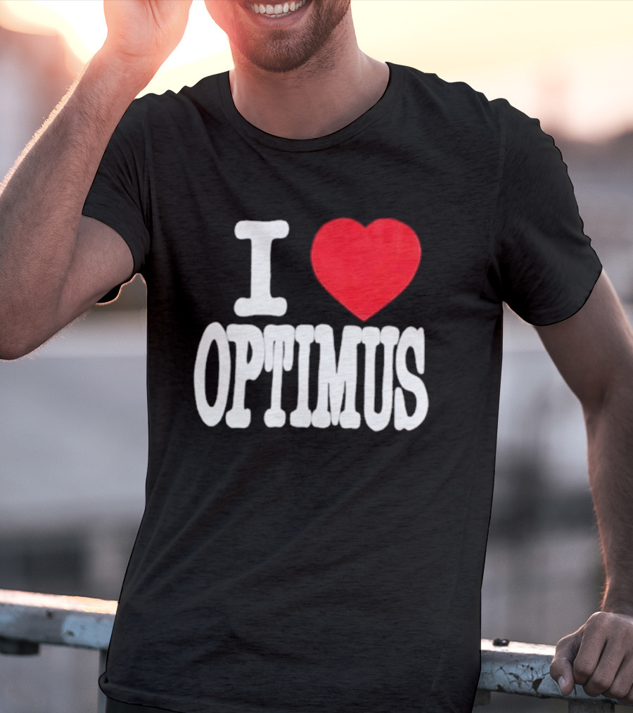 I Heart Optimus Bold Statement T-Shirt