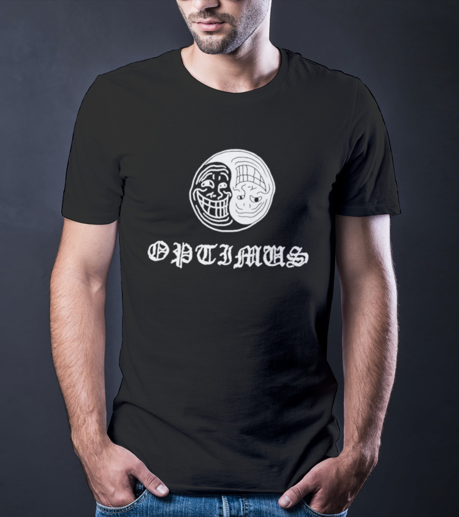 OPTIMUS Yin Yang Trollface T-Shirt