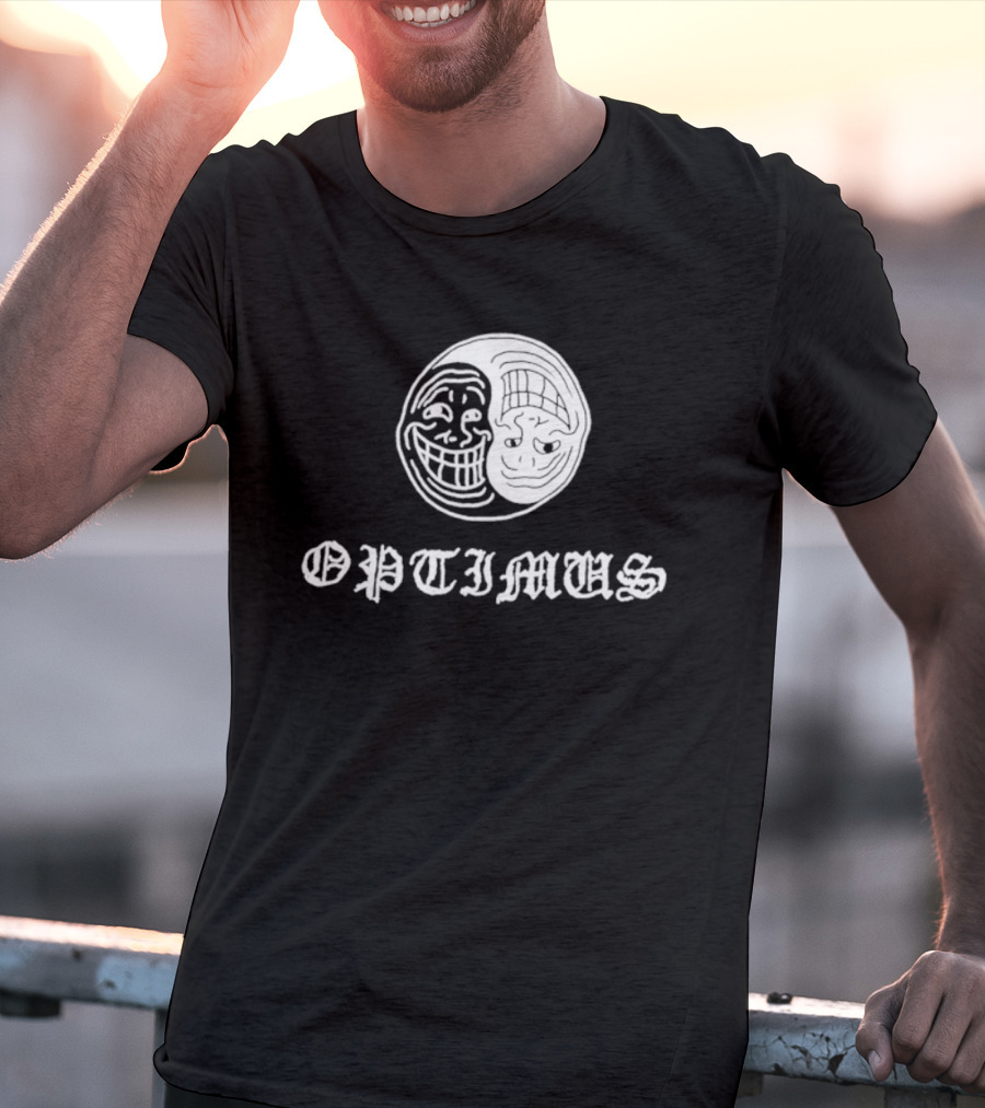 OPTIMUS Yin Yang Trollface T-Shirt