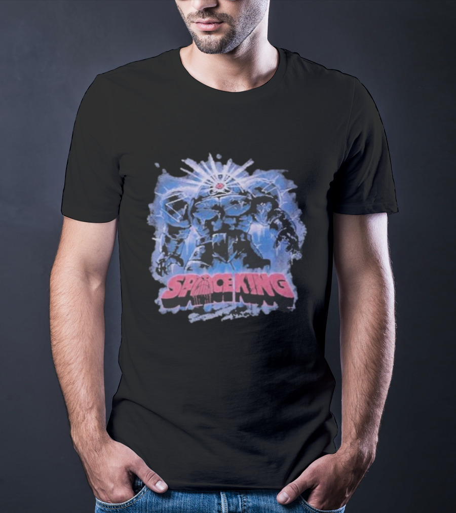 Space King Giant Robot Cosmic Warrior Vintage Design T-Shirt
