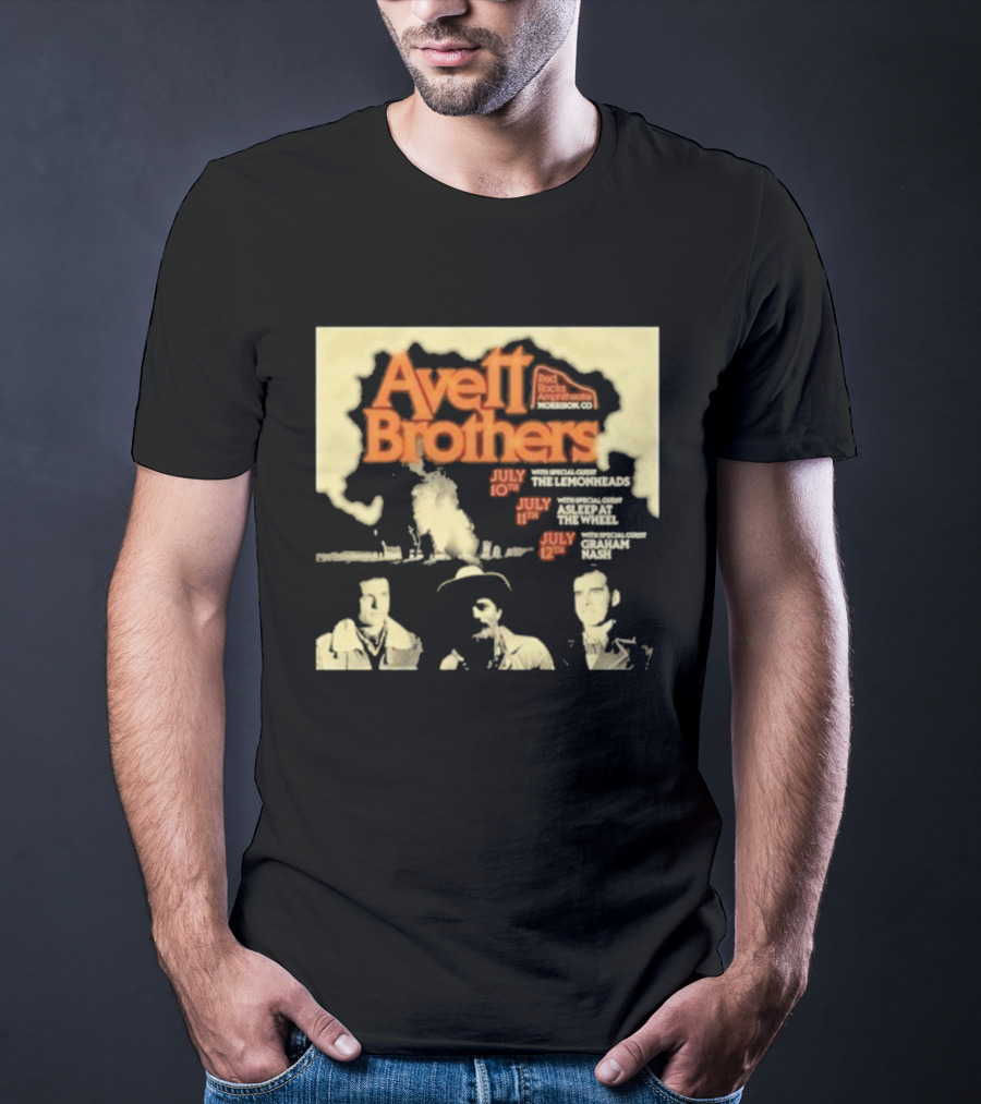 Avett Brothers Red Rocks Amphitheatre Morrison CO July 10-12 2026 Concert Dates T-Shirt