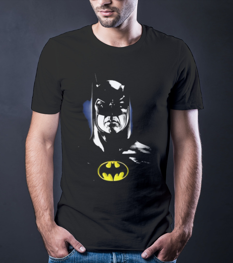 Batman Keaton Vintage Portrait Retro Style T-Shirt