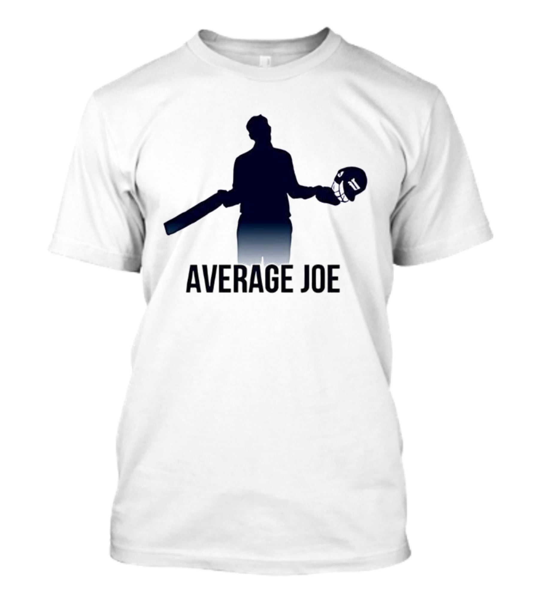 Joe Root Average Joe Cricket Bat Helmet Silhouette T-Shirt