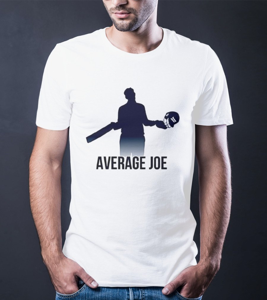 Joe Root Average Joe Cricket Bat Helmet Silhouette T-Shirt