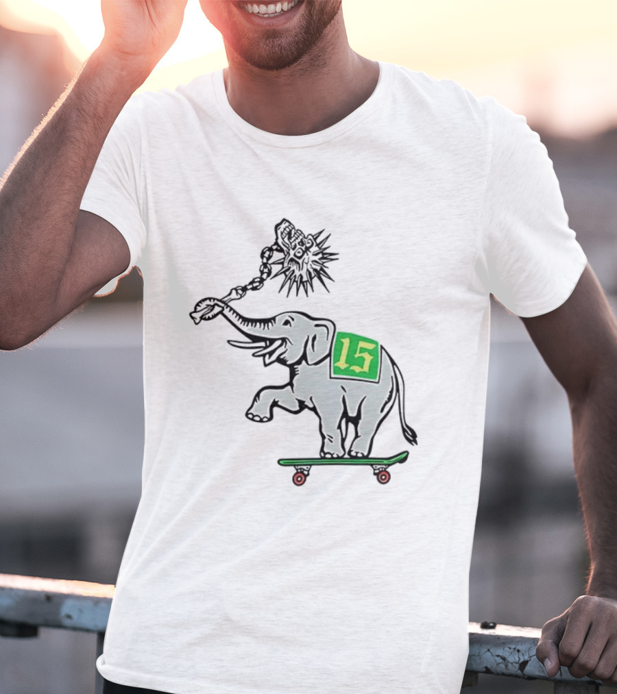 Oakland Elephant Skateboard Number 15 T-Shirt