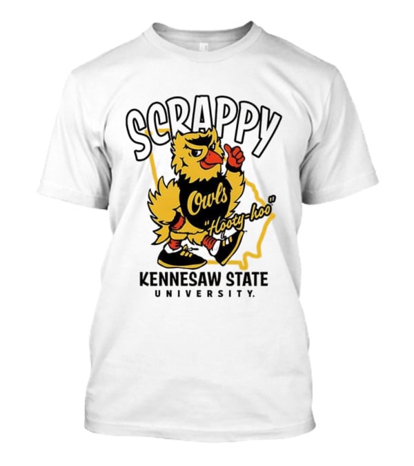 Scrappy Owls Hooty-hoo Kennesaw State University Mascot T-Shirt