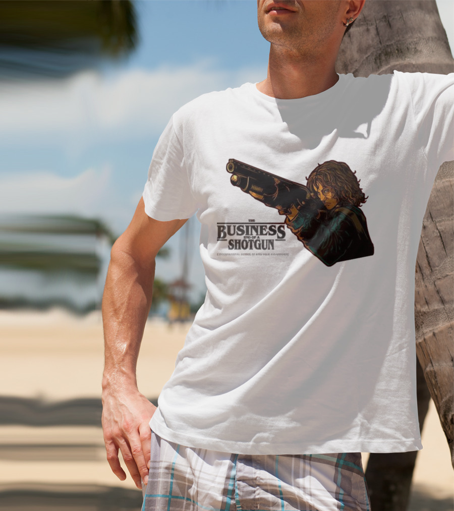 The Business End Of A Shotgun International Symbol Of Kiss Your Ass Goodbye T-Shirt