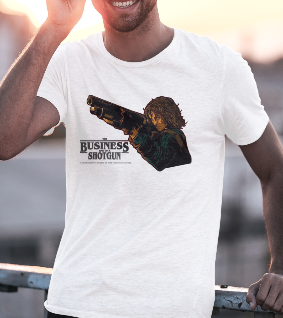 The Business End Of A Shotgun International Symbol Of Kiss Your Ass Goodbye T-Shirt