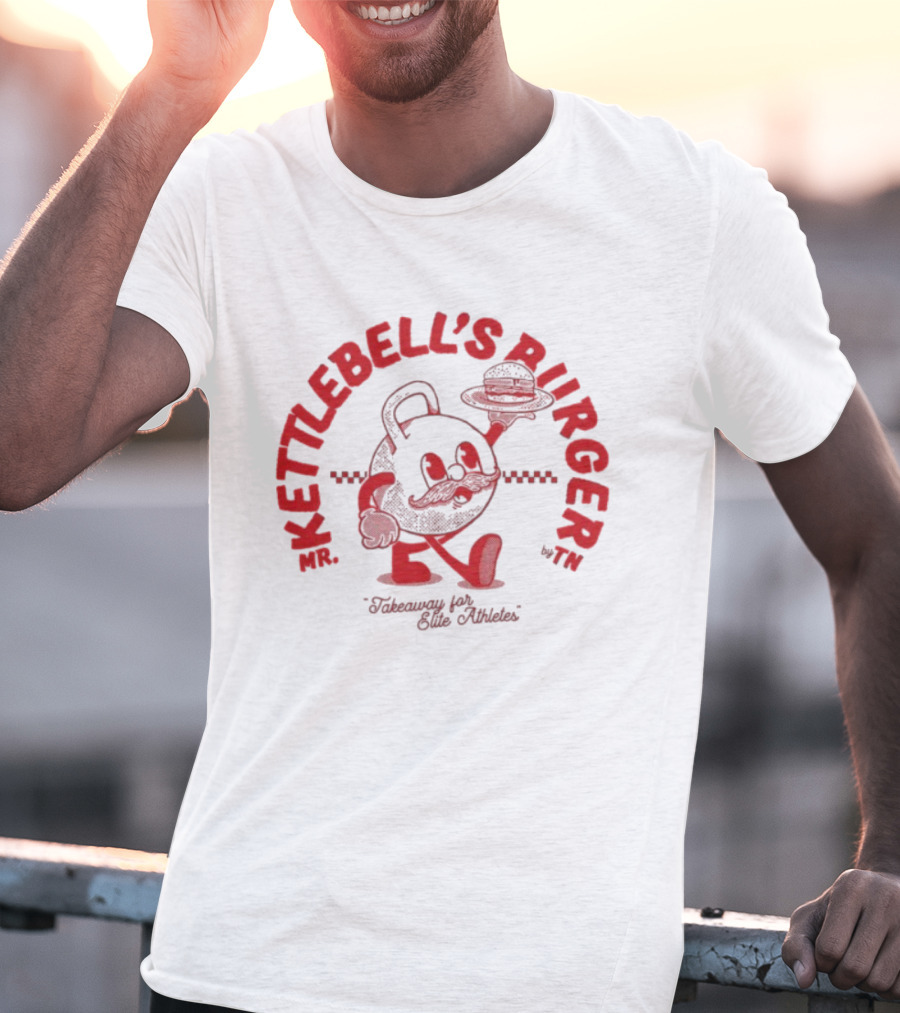 Mr. Kettlebell's Burger Takeaway For Elite Athletes T-Shirt