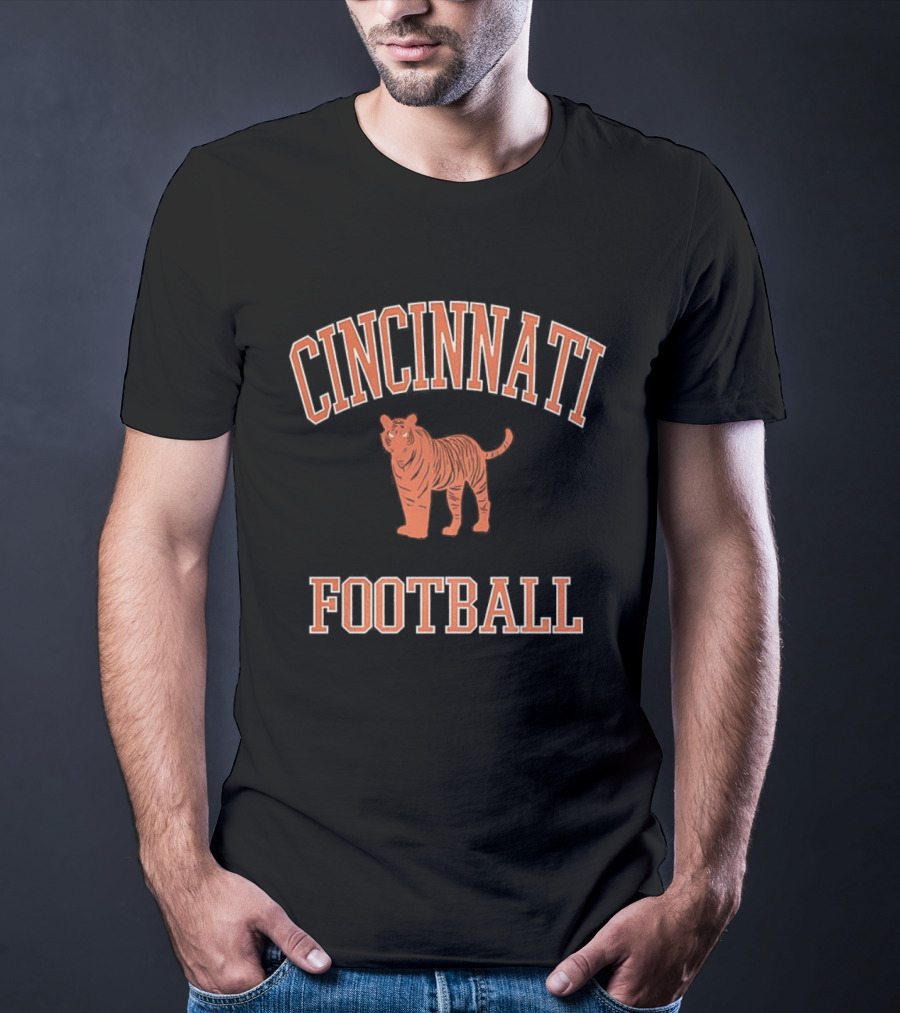 Cincinnati Football Tiger Mascot T-Shirt
