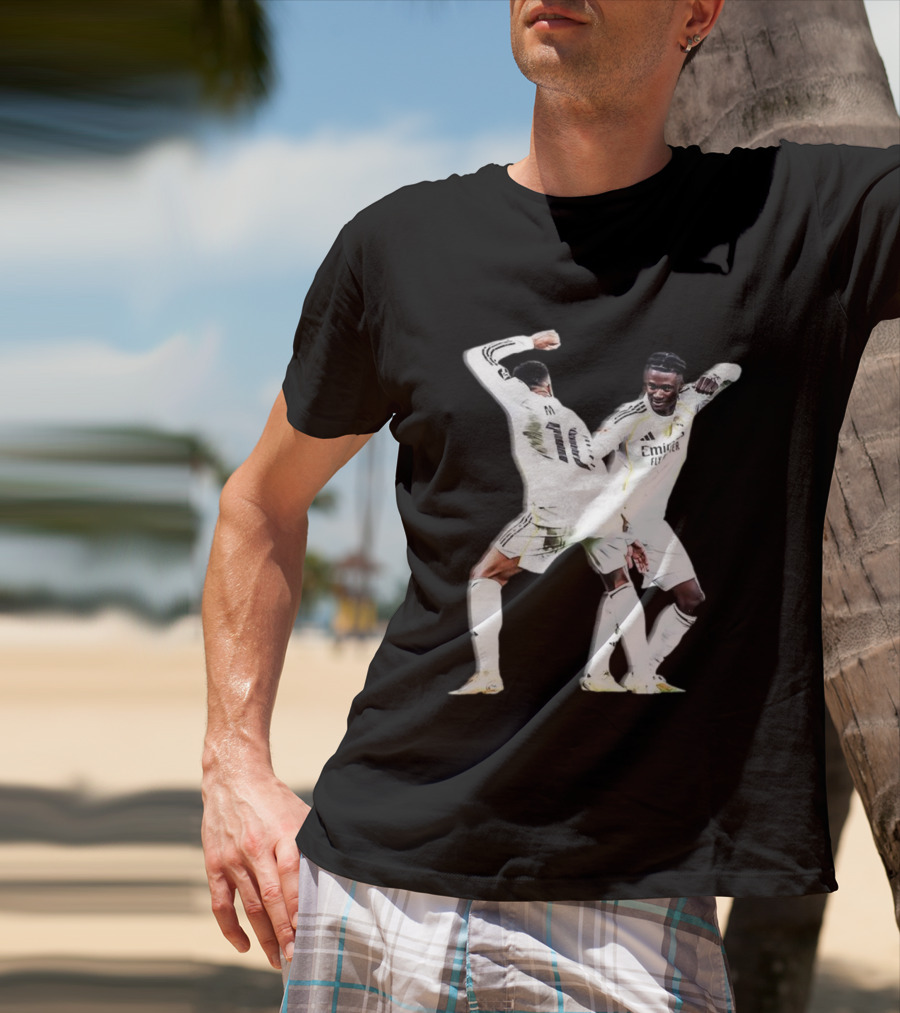 Kylian Mbappé Eduardo Camavinga Real Madrid Celebration T-Shirt