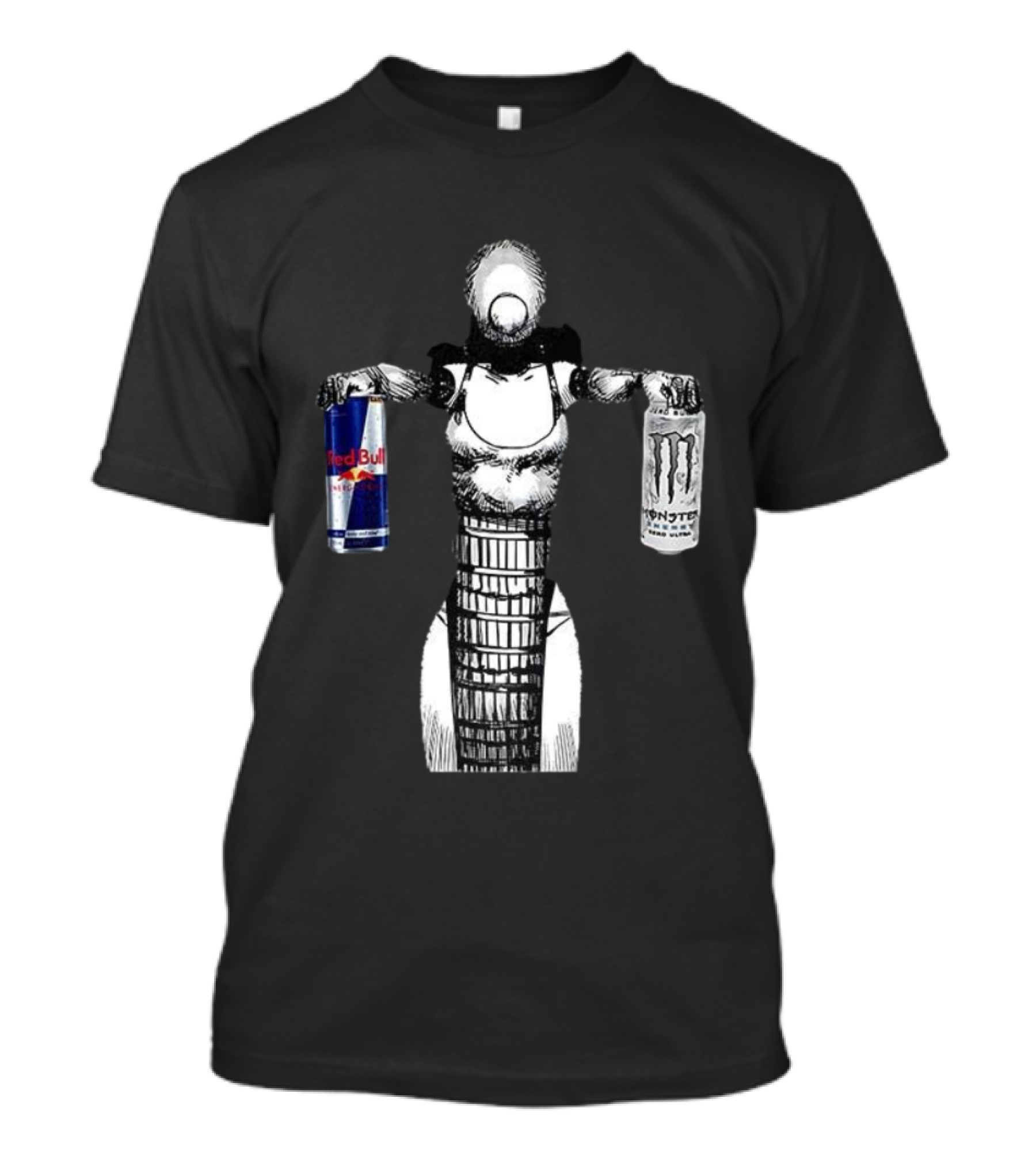 Reze Chainsaw Man Holding Red Bull And Monster Energy T-Shirt