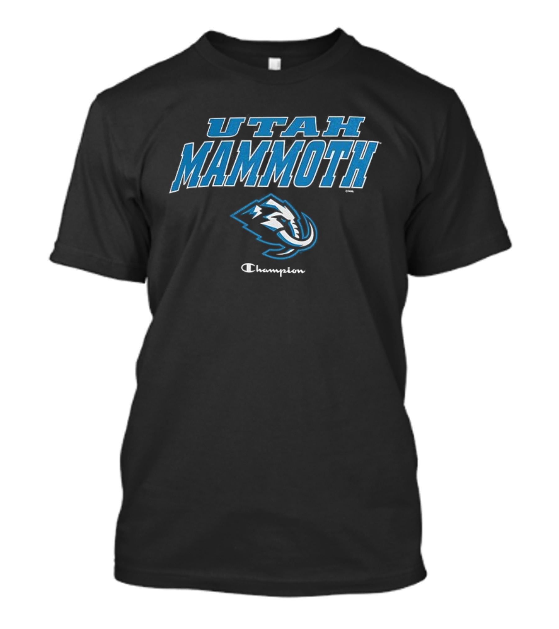 Utah Mammoth Champions Logo With Iconic Woolly Mammoth Symbol T-Shirt