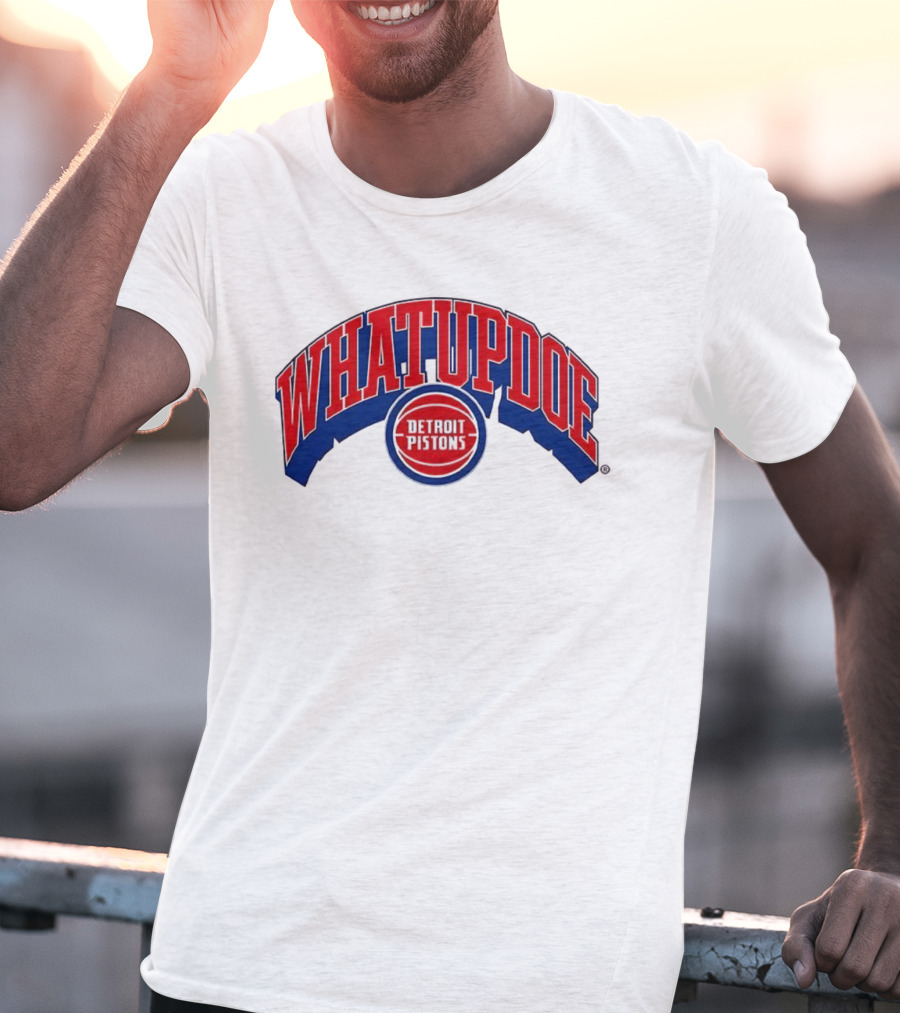 Whatupdoe Detroit Pistons Basketball T-Shirt