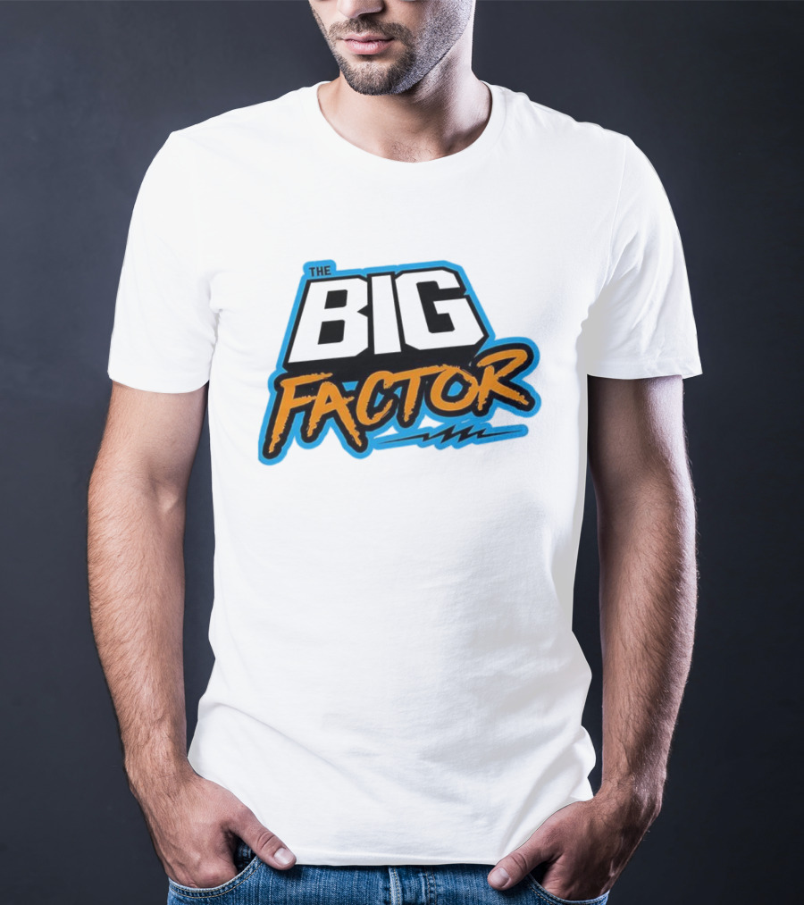 The Big Factor Text With Lightning Bolt Icon T-Shirt