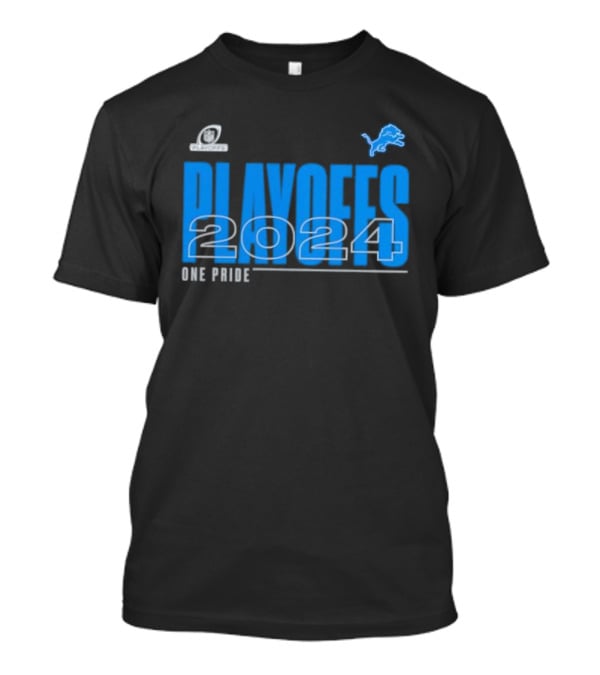 Detroit Lions 2024 Playoffs One Pride Fan Gear T-Shirt