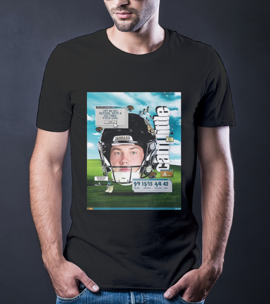 Cam Little 68-Yard Field Goal Record NFL Jaguars Kicker Wow T-Shirt