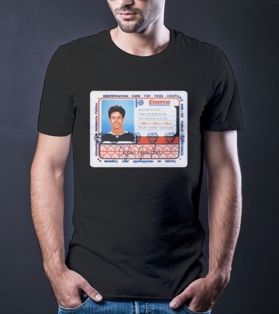 Dylan Guenther Costco Identification Return Utah Hockey Club Sniper Section T-Shirt