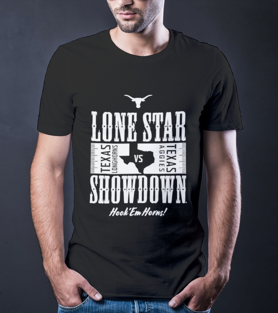 Texas Longhorns Hook ’Em Lone Star Showdown VS A&M T-Shirt