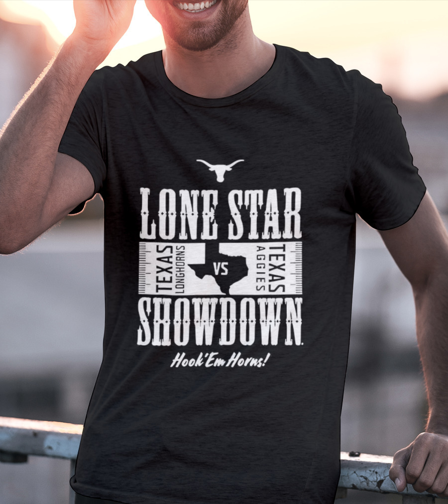 Texas Longhorns Hook ’Em Lone Star Showdown VS A&M T-Shirt
