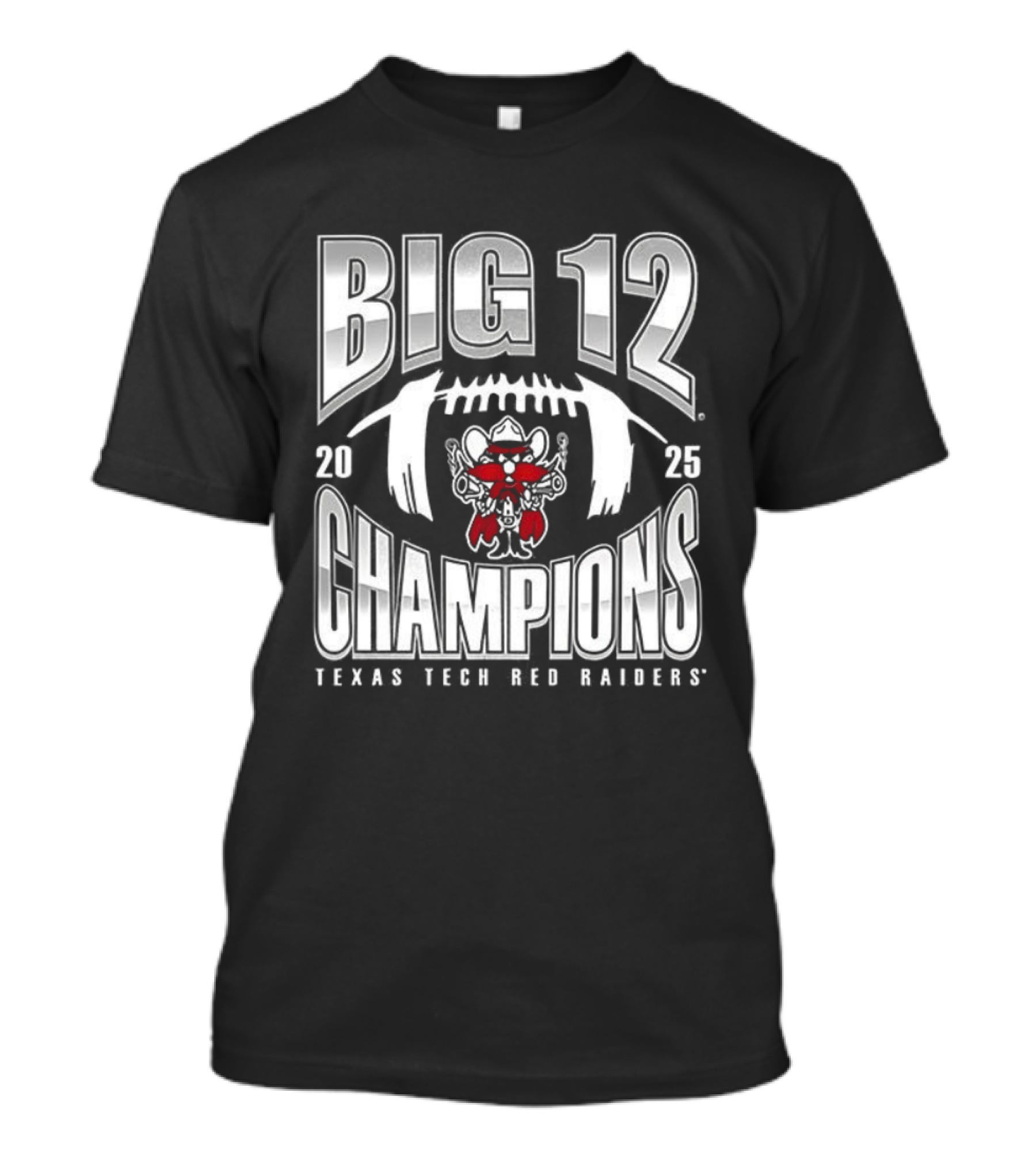 Texas Tech Red Raiders Big 12 Champions 2023 Football Mascot T-Shirt