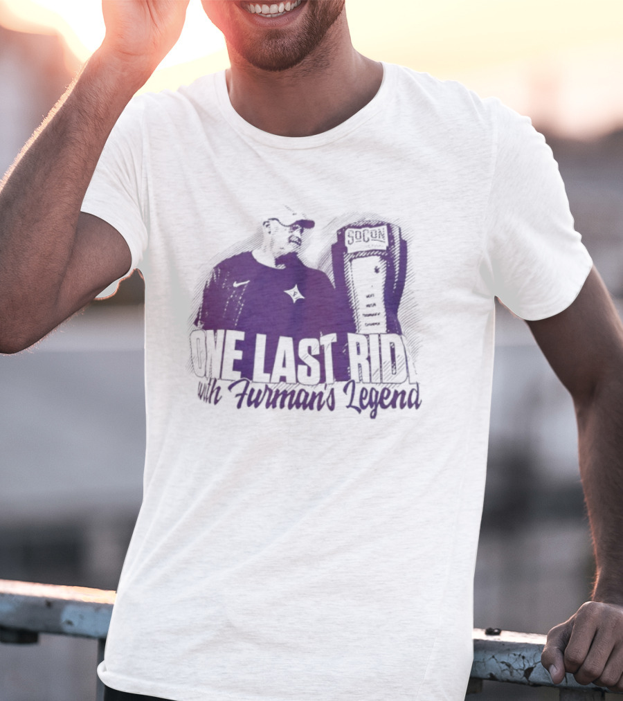 Furman Paladins Football One Last Ride With Furman’s Legend SoCon Championship Icon T-Shirt