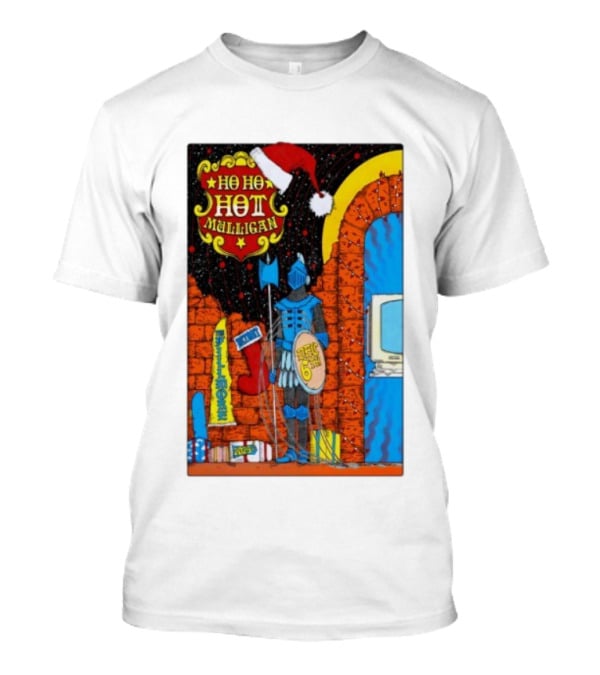 Ho Ho Ho Hot Mulligan Dec 6th 2025 The Fillmore Detroit Knight And Santa Hat T-Shirt
